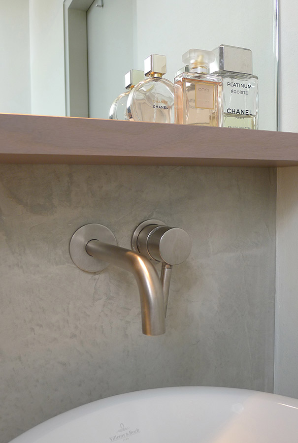 Badkamer Ontwerp Betonstuc Sittard 2: Interieurarchitect, Tuinontwerp, Ontwerpbureau Perceel02 Sittard