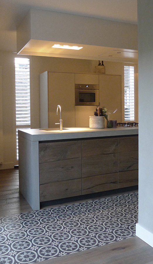 Ontwerp: Indelingsplan, keuken, haard, Sittard